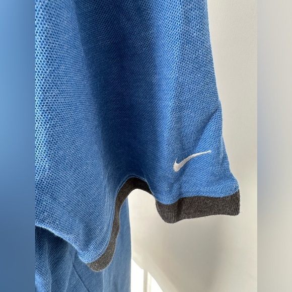 Nike golf blue shirt collar  polo style dri fit SZ XL - Picture 3 of 5